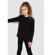 Лонгслів однотонний унісекс, колір чорний, 102R1532