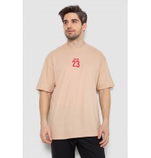 Футболка чоловіча з принтом, колір бежевий, 244R7024