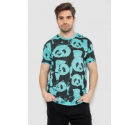 Футболка мужская с принтом, цвет мятный, 244R6034