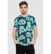 Футболка чоловіча з принтом, колір м'ятний, 244R6034