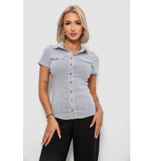 Сорочка класична в смужку, колір світло-сірий, 230R667