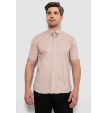 Сорочка чоловіча однотонна, колір бежевий, 214R6917