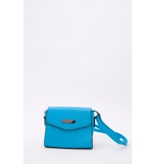 Сумка-клатч із шкірзаму, бірюзового кольору, 167RF-7