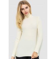 Гольф жіночий однотонний, колір кремовий, 204R043