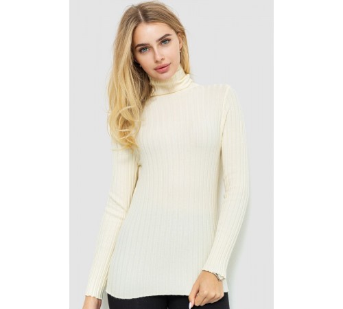 Гольф женский однотонный, цвет кремовый, 204R043