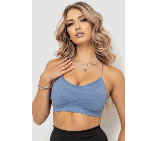 Топ жіночий, колір джинс, 131R1844
