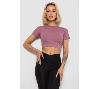 Футболка - топ жіноча в рубчик, колір пудровий, 238R58210