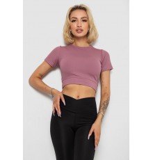 Футболка - топ женская в рубчик, цвет пудровый, 238R58210