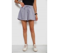 Шорты женские однотонные, цвет серый, 102R5256-6