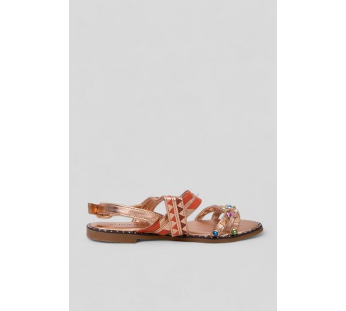 Босоніжки жіночі, колір золотистий, 244RTN19-4