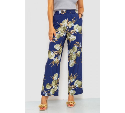 Брюки женские, цвет сине-оливковый, 172R073