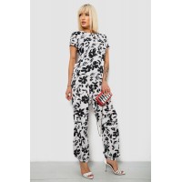 Костюм жіночий повсякденний з принтом, колір молочний, 257R815