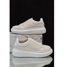 Кросівки жіночі демісезонні, колір біло-бежевий, 248RM10