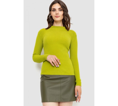 Гольф женский однотонный, цвет оливковый, 204R016