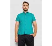 Рубашка мужская с принтом, цвет зеленый, 214RK104