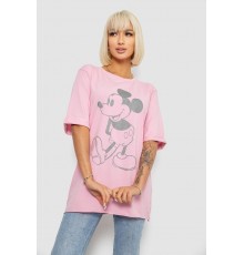 Футболка женская с принтом, цвет розовый, 244R1023