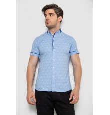 Сорочка чоловіча з коротким рукавом, колір бузковий, 214R3071