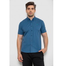 Сорочка чоловіча в клітку, колір джинс, 214R4564-5