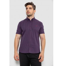 Сорочка чоловіча в клітку, колір синьо-червоний, 214R4564-5