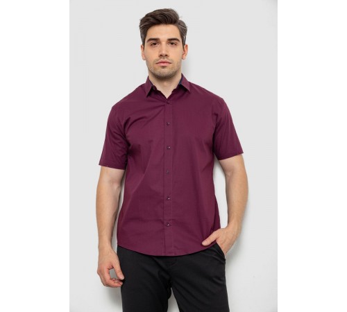 Сорочка чоловіча, колір сливовий, 214R7327