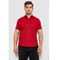 Сорочка чоловіча з принтом, колір бордовий, 214R7328