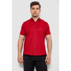 Рубашка мужская с принтом, цвет бордовый, 214R7328