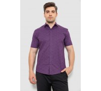 Рубашка мужская с принтом, цвет фиолетовый, 214R7339