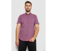 Сорочка чоловіча в клітинку, колір рожевий, 214R4564-2