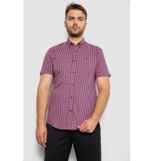 Сорочка чоловіча в клітинку, колір рожевий, 214R4564-2