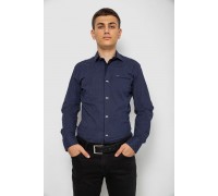 Рубашка мужская с принтом, цвет синий, 214R7468-1