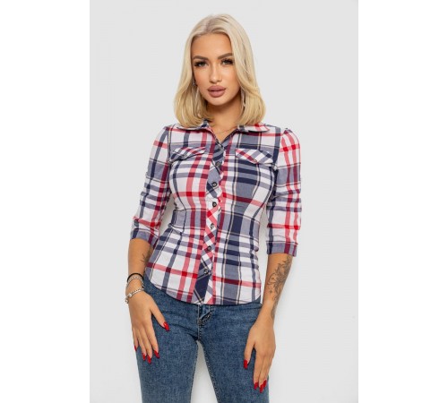 Рубашка женская, цвет серо-розовый, 230R063-25