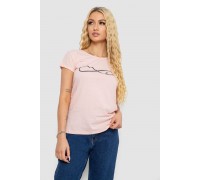 Футболка жіноча з принтом, колір персиковий, 244R2207