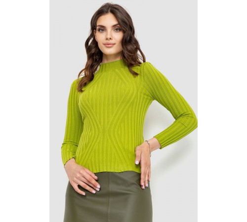 Гольф женский однотонный, цвет оливковый, 204R038