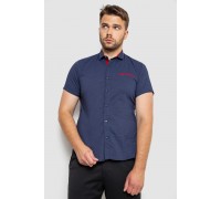 Сорочка чоловіча з принтом, колір темно-синій, 214RK103