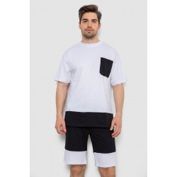 Костюм мужской повседневный, цвет бело-черный, 238R1533