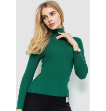 Гольф жіночий в рубчик, колір зелений, 204R051