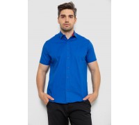 Сорочка чоловіча однотонна, колір електрик, 214R7327-2