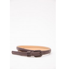 Жіночий ремінь зі шкірзаму, коричневого кольору, 196RL1010W18