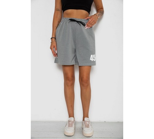 Шорти жіночі з принтом, колір сірий, 238R456