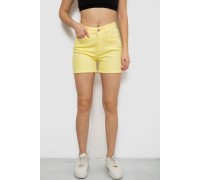 Шорты женские джинсовые, цвет желтый, 182R1491