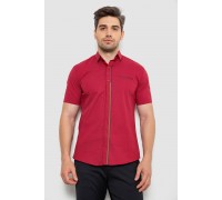 Сорочка чоловіча з принтом, колір бордовий, 214R7017