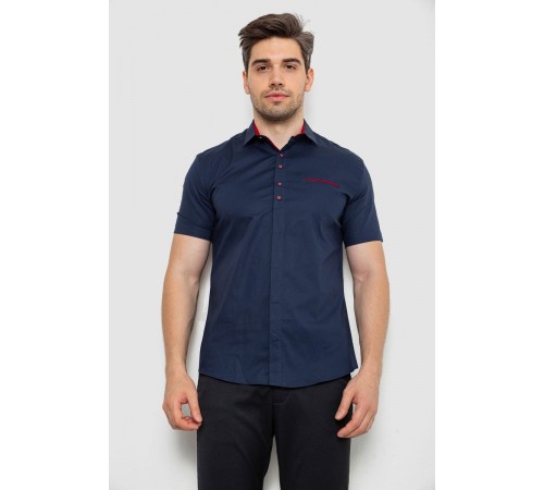 Сорочка чоловіча, колір синій, 214R7002