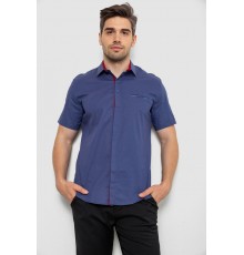 Сорочка чоловіча з принтом, колір синьо-червоний, 214R7130-1