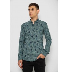 Сорочка чоловіча з принтом, колір оливковий, 214R812