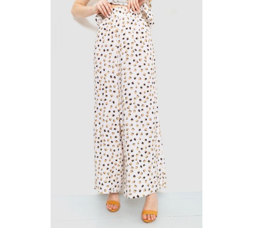 Брюки женские ткань штапель, цвет молочный, 102R330-1