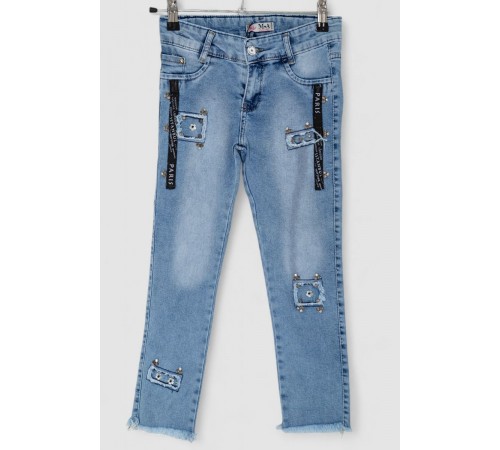 Джинси для дівчаток, колір блакитний, 247R10050