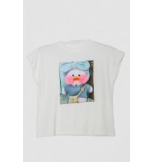 Костюм для дівчаток велюровий, колір білий, 102R1528