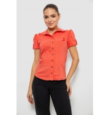 Сорочка жіноча однотонна, колір кораловий, 230R070