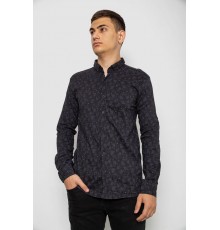 Сорочка чоловіча з принтом, колір чорний, 214R814