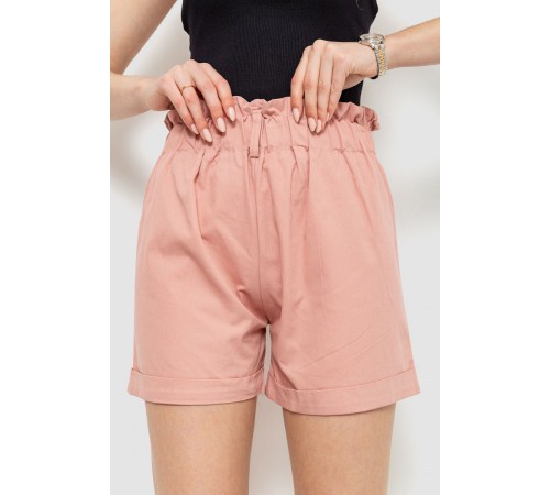 Шорти жіночі класичні з манжетом, колір пудровий, 214R833